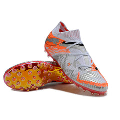 Puma Future 7 White and Orange Multi Ground MG Football Boot