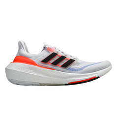 Scarpe da corsa Adidas Ultraboost Light bianche e arancioni 