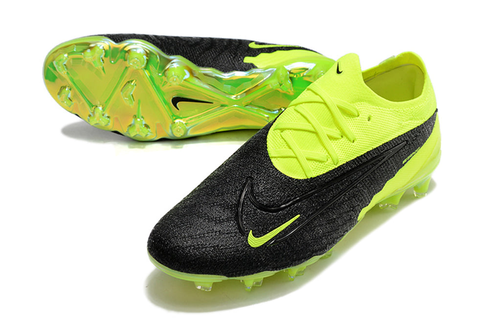 Chuteira Campo Nike Phantom GX Elite FG Preta e Verde - VENI Futebol