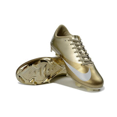Nike Air Zoom Mercurial Vapor 16 Elite CR7 Golden Firm Ground FG Kids Football Boot