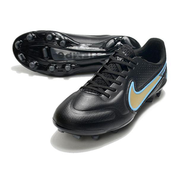 Chuteira Nike Tiempo 9 Legend FG Preta e Amarela - VN Esportes
