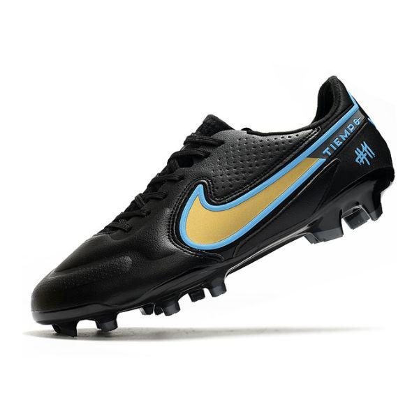 Chuteira Nike Tiempo 9 Legend FG Preta e Amarela - VN Esportes