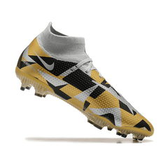 Chuteira Campo Nike Phantom GT 2 DF Elite FG Amarela,Cinza e Preta - VN Esportes