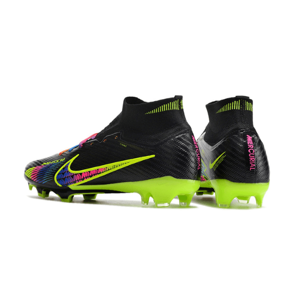 Chuteira Campo Nike Zoom Mercurial Superfly 9 Elite FG Preta e Colorida - VN Esportes