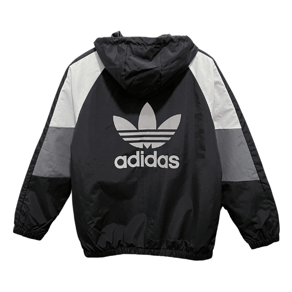 Corta Vento Adidas Preto,Branco e Cinza - VN Esportes