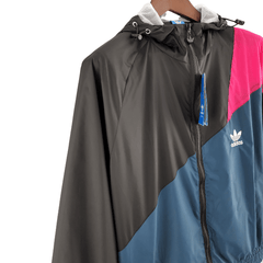 Corta Vento Adidas Preto e Azul - VN Esportes