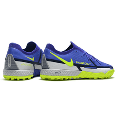 Chuteira Nike Phantom GT 2 Pro TF Azul e Branca - VN Esportes