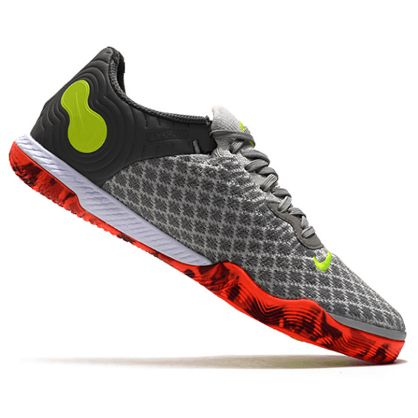Chuteira Futsal Nike Reactgato IC Cinza e Laranja - VN Esportes