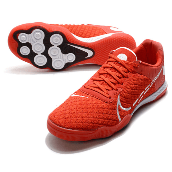 Chuteira Futsal Nike Reactgato IC Vermelho e Branco - VN Esportes