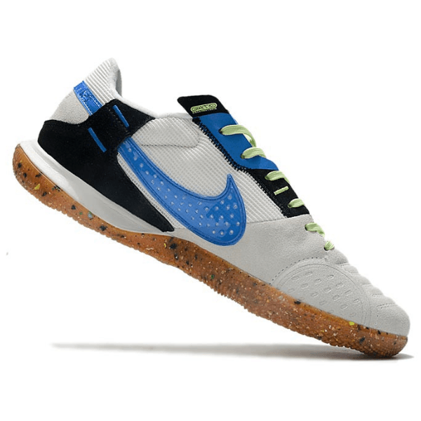Chuteira Futsal Nike Streetgato IC Branco,Preto e Azul - VN Esportes
