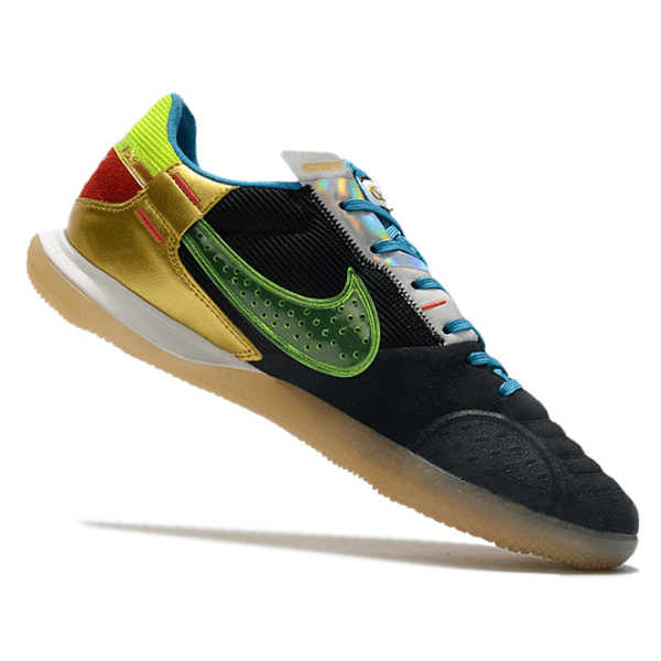 Chuteira Futsal Nike Streetgato IC Preto e Dourado - VN Esportes