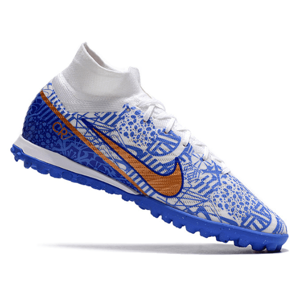 Chuteira Nike Zoom Mercurial Superfly 9 Elite TF Azul CR7 - VN Esportes