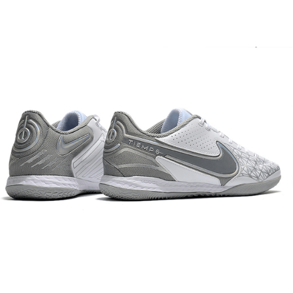 Chuteira Nike Tiempo 9 Legend IC Branca e Cinza - VN Esportes