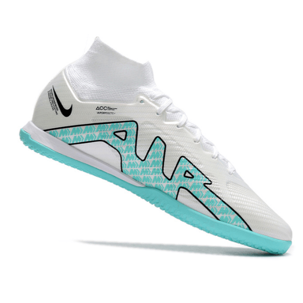Chuteira Nike Zoom Mercurial Superfly 9 Elite IC Branca e Azul - VN Esportes