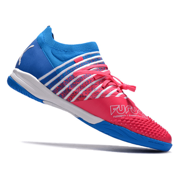 Chuteira Puma Future Z 1.3 IC Azul e Rosa - VN Esportes