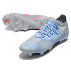 Chuteira Puma Future Z 1.3 FG Cinza, Azul e Laranja - VN Esportes