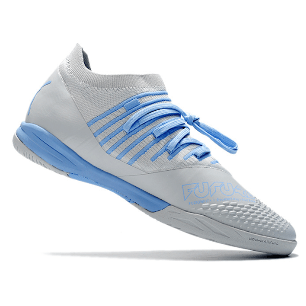 Chuteira Puma Future Z 1.3 IC Cinza e Azul - VN Esportes