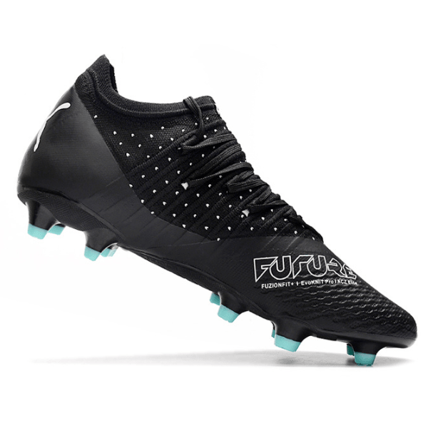 Chuteira Puma Future Z 1.3 FG Preta e Azul Claro - VN Esportes