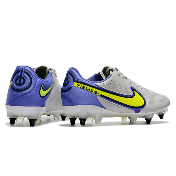 Chuteira Nike Tiempo 9 Legend Anti Clog SG Branca e Azul - VN Esportes