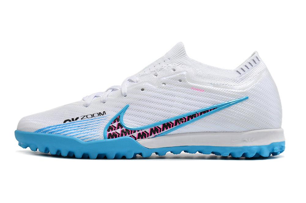 Chuteira Society Nike Zoom Mercurial Vapor 15 Elite TF Branca,Azul e Rosa - VN Esportes